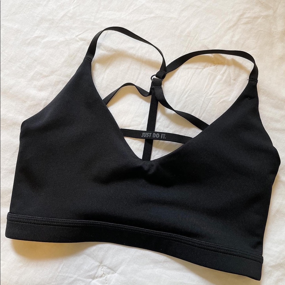 Black Nike sports bra